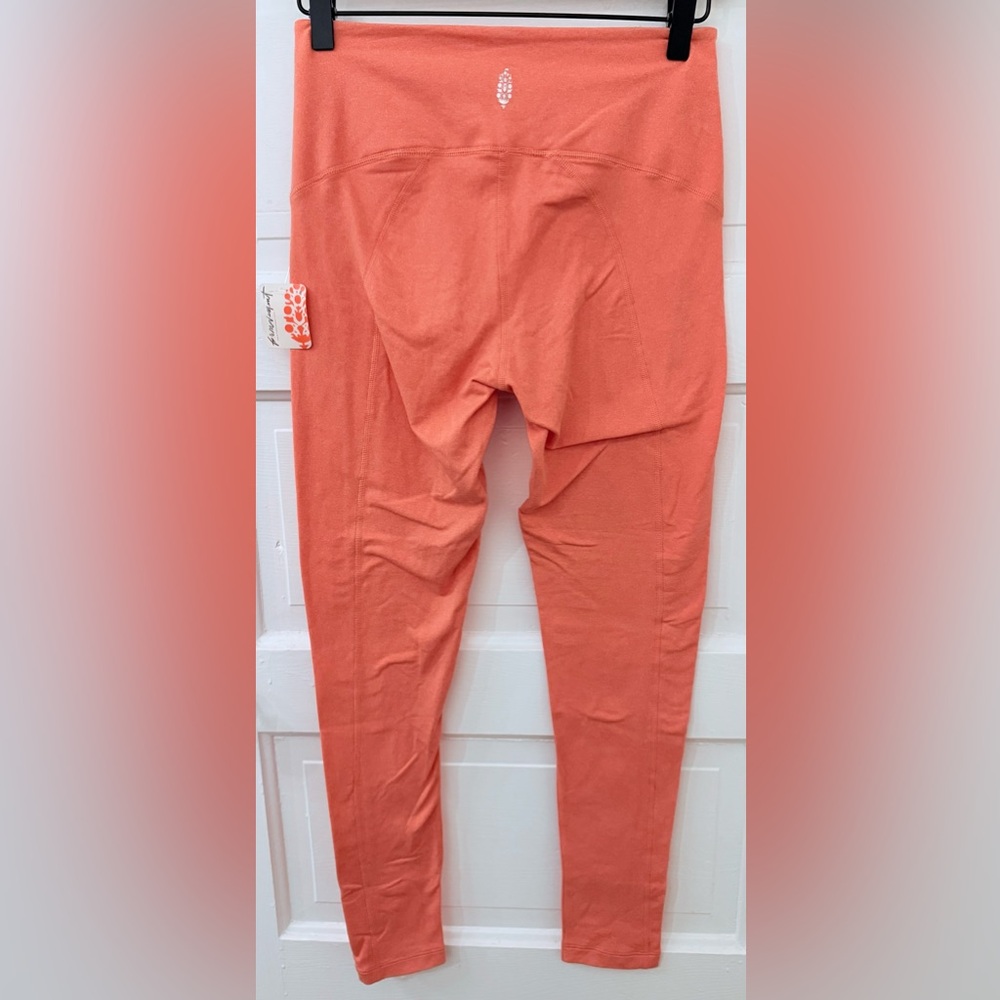 FP Movement by Free People You Know it High-Waist Leggings Melon Taffy Coral S - Picture 5 of 6